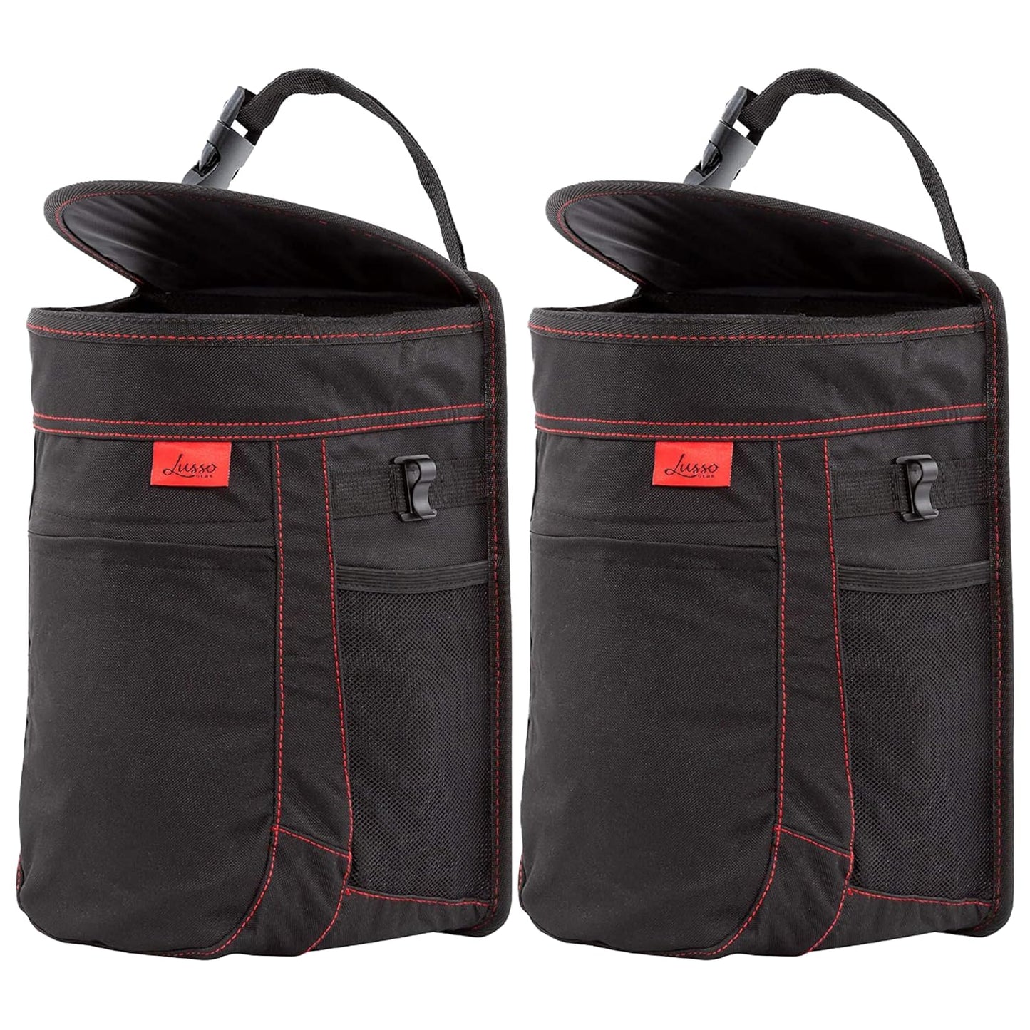 Lusso Gear Spill-Proof Car Trash Can for Clean and Tidy Rides