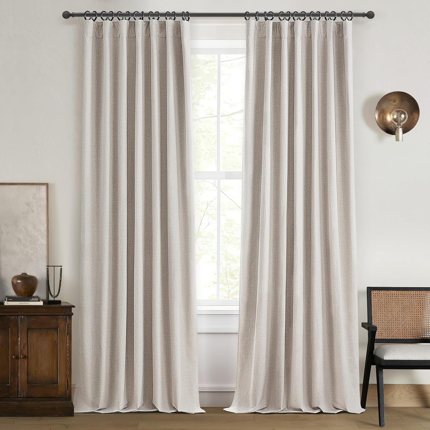 120 Inch Curtains for High Ceilings - Luxury Blackout Drapes