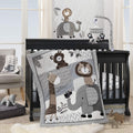 Lambs & Ivy Urban Jungle 4-Piece Crib Bedding Set for Nursery