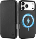 SHIELDON Slim Wallet Case for iPhone 17 Pro Max - Genuine Leather