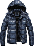 CREATMO US Men's Puffer Jacket Waterproof Winter Parka