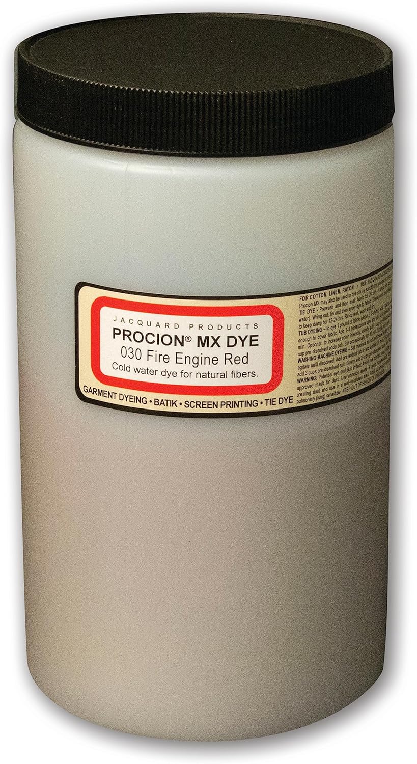Procion MX Tie Dye Powder for Fabric and Clothing - Fire Engine Red
