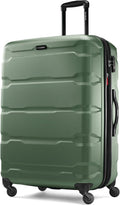 28in Omni PC Hardside Spinner Luggage - Army Green Checked Bag