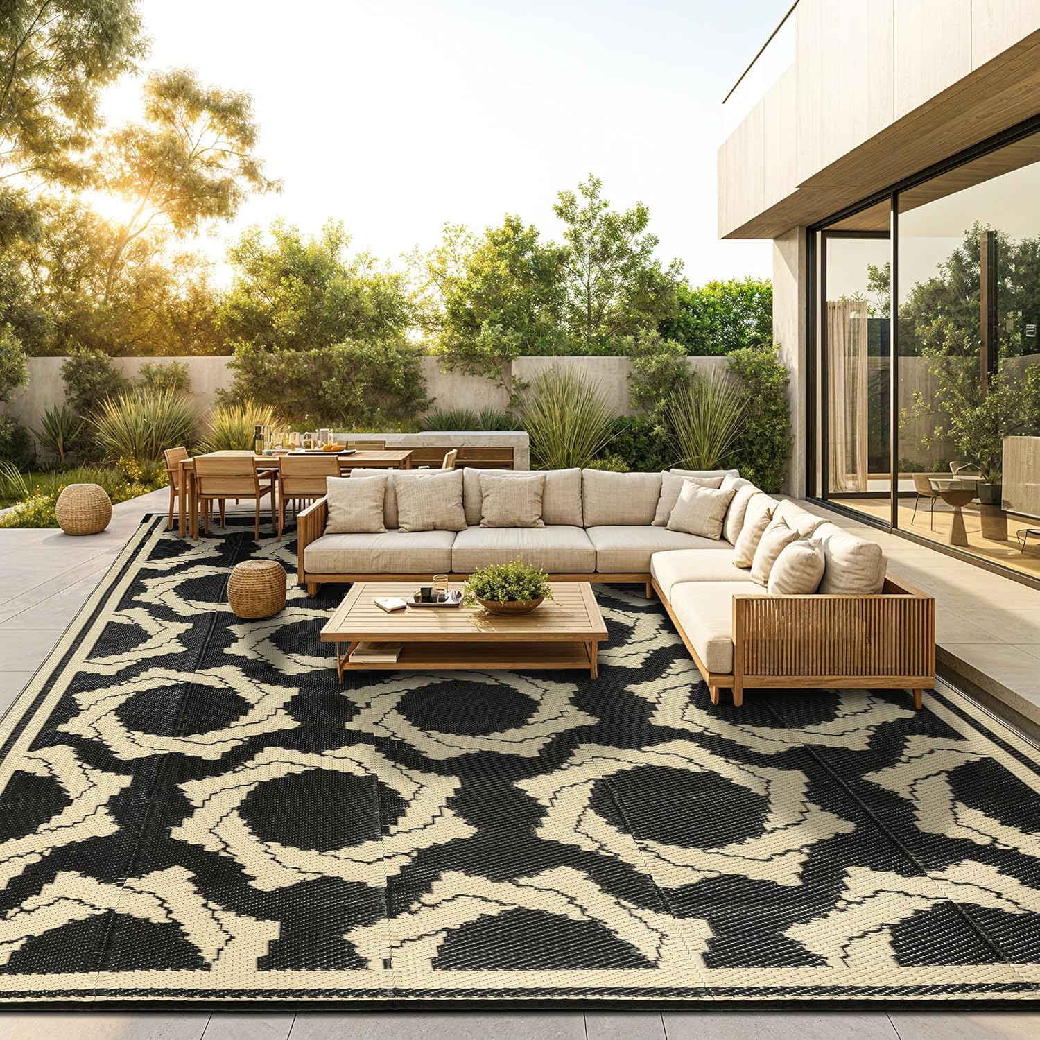 LBRO2M Waterproof Outdoor Rug 8X10 for Stylish Outdoor Spaces