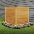 4ft H x 4ft W No Dig Enclo Premium Wood Privacy Screen