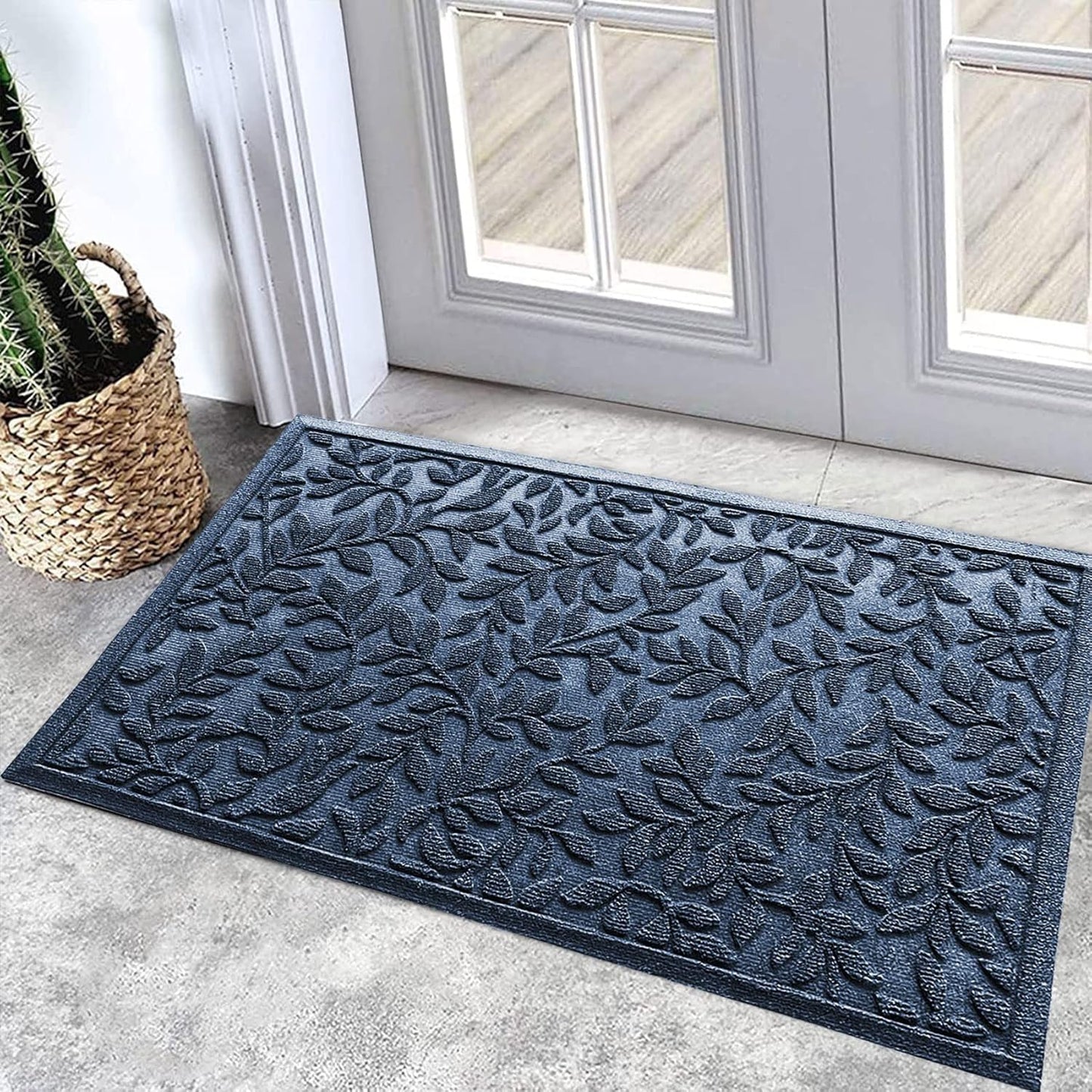 Bulijojo Durable Heavy Duty Welcome Mat for All Weather Use