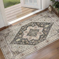 Kitchen Rugs 2x4 Washable Rug for Entryway Vintage Non Slip Small Rugs
