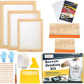 Screen Printing Starter Kit 23 Pieces - Frames, Squeegees & Film