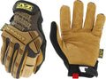 M-Pact Leather Gloves Small Brown/Black - Impact-Resistant Work Gloves