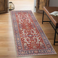 2x12 Rug Machine Washable Runner Rug - Non-Slip Vintage Design