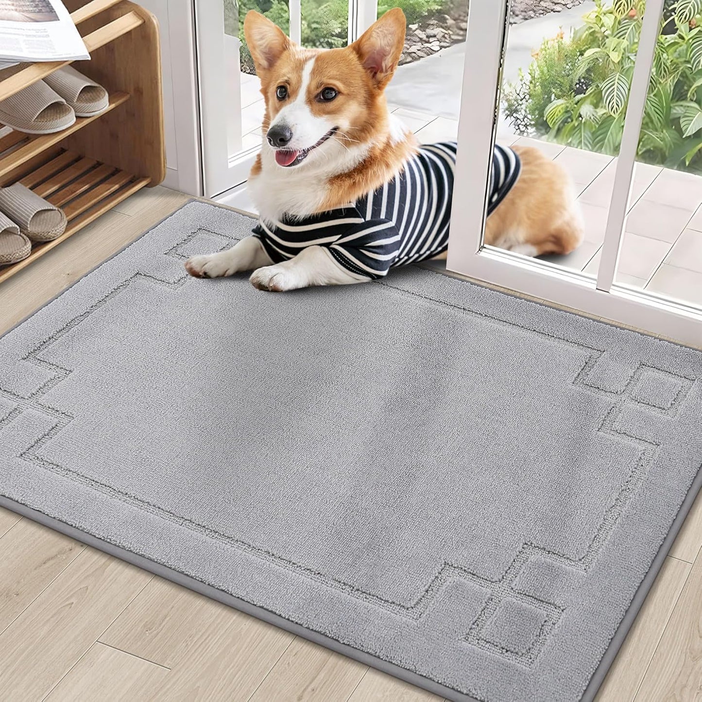 BEQHAUSE Non-Slip Door Mat 24in x 36in for Indoor Entryways