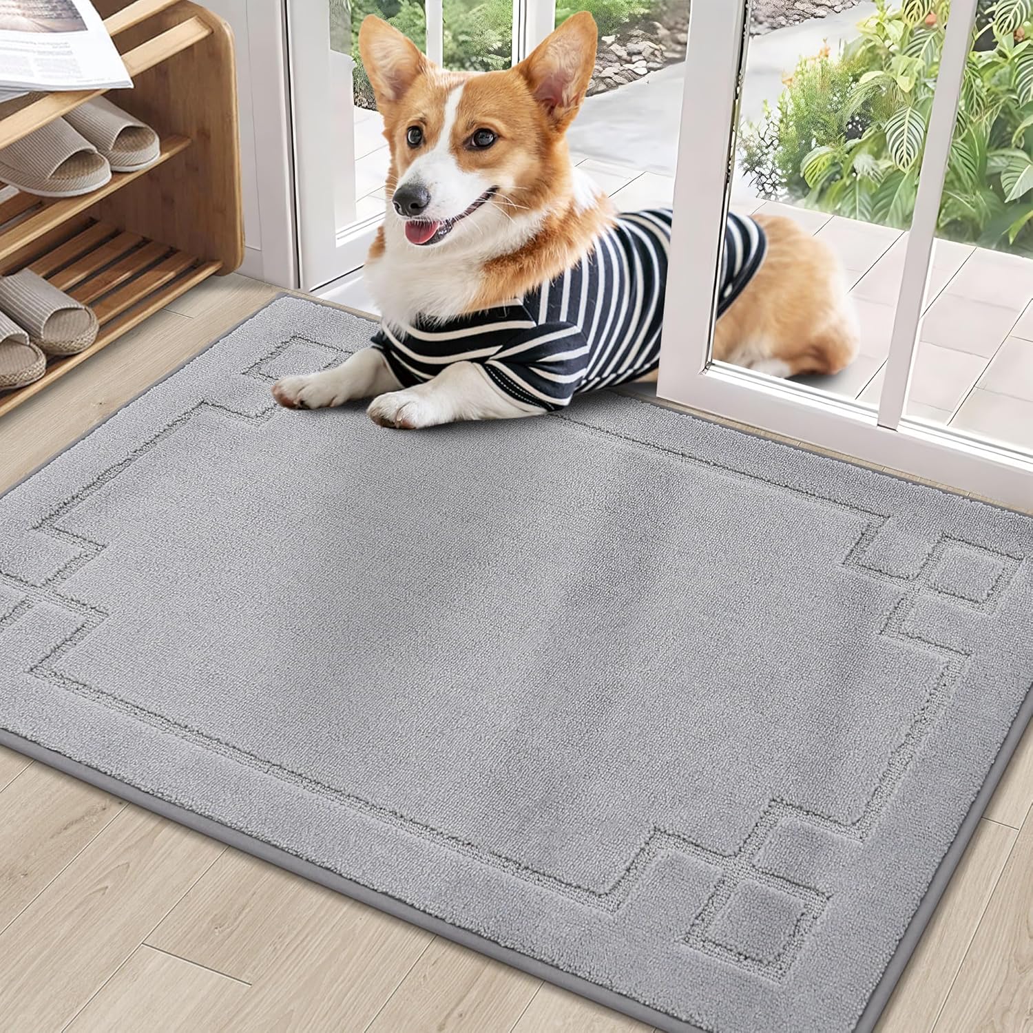 BEQHAUSE Non-Slip Door Mat 24in x 36in for Indoor Entryways