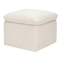 Babyletto Cali Storage Ottoman in Ivory Boucle - Clean Air Storage