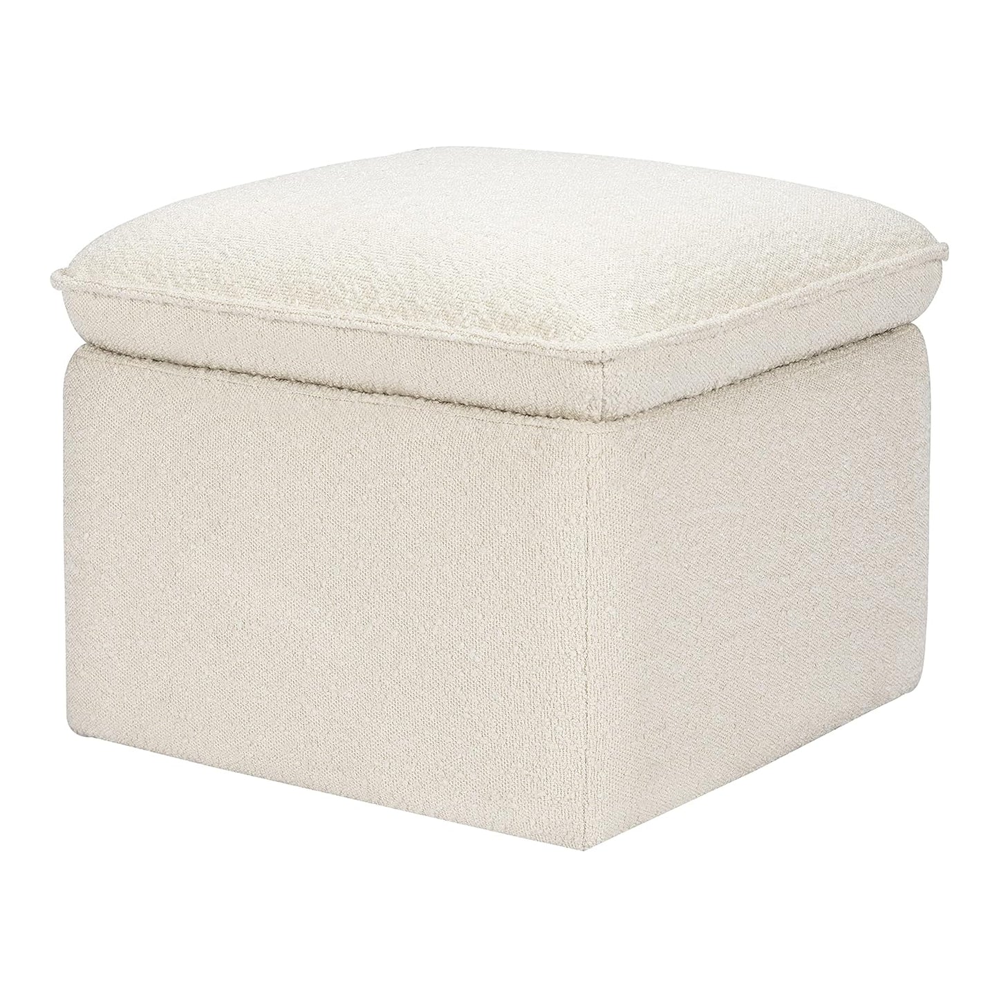 Babyletto Cali Storage Ottoman in Ivory Boucle for Your Home