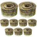 Hotop 3600 Count 15-Degree Coil Siding Nails - Bulk Pack