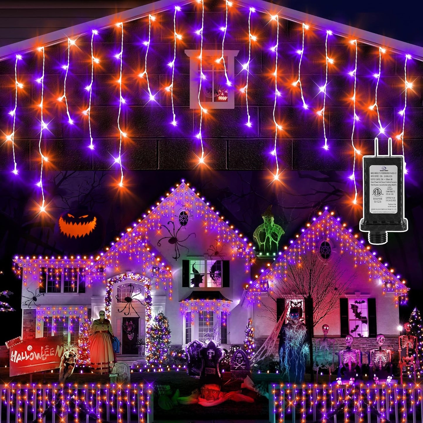Transform Your Home with 33FT 400 LED Orange Purple Lights