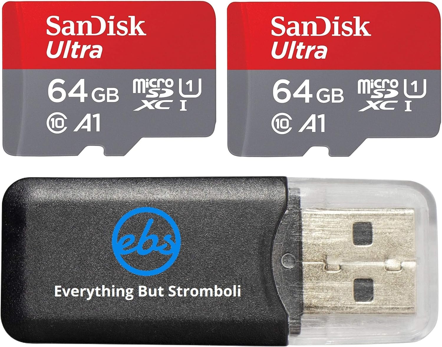SanDisk 128GB UHS-1 2 Pack + Reader
