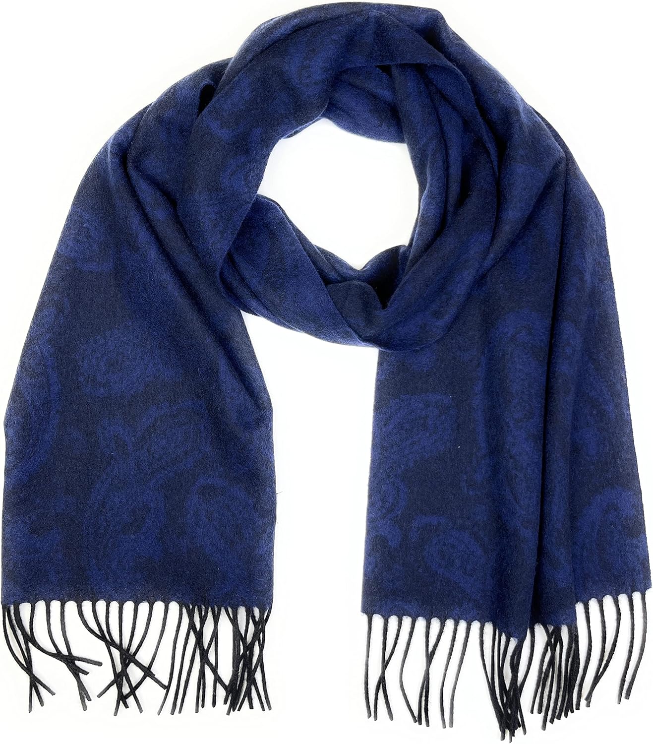 Hickey Freeman Patterned 100% Italian Cashmere Scarf for Men