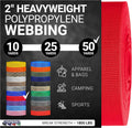 Heavyweight Polypropylene Webbing - 1 Count Heavy Duty Poly Strap