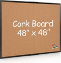 Board2by Extra Large Cork Bulletin Board 48 in x 48 in - Foldable