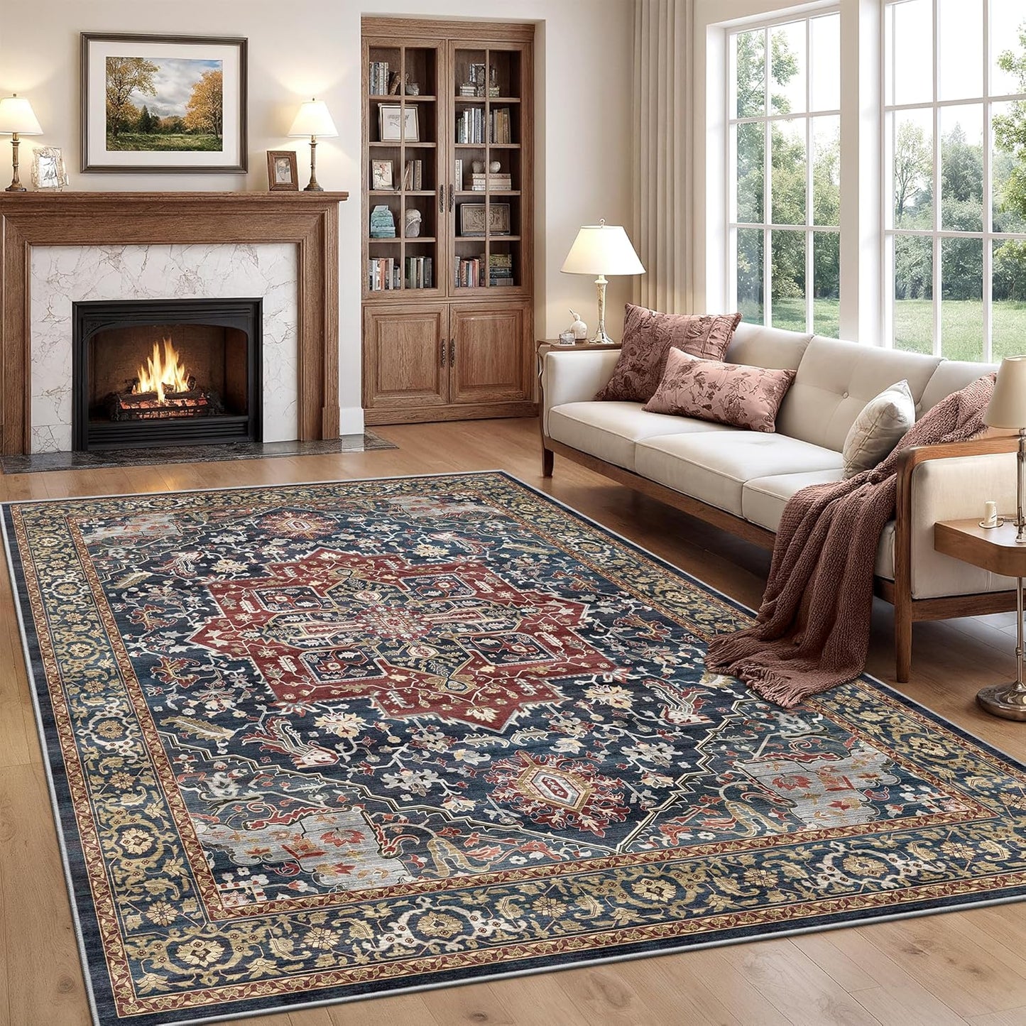 Rugland 6x9 Area Rugs - Stain Resistant and Anti-Slip Design