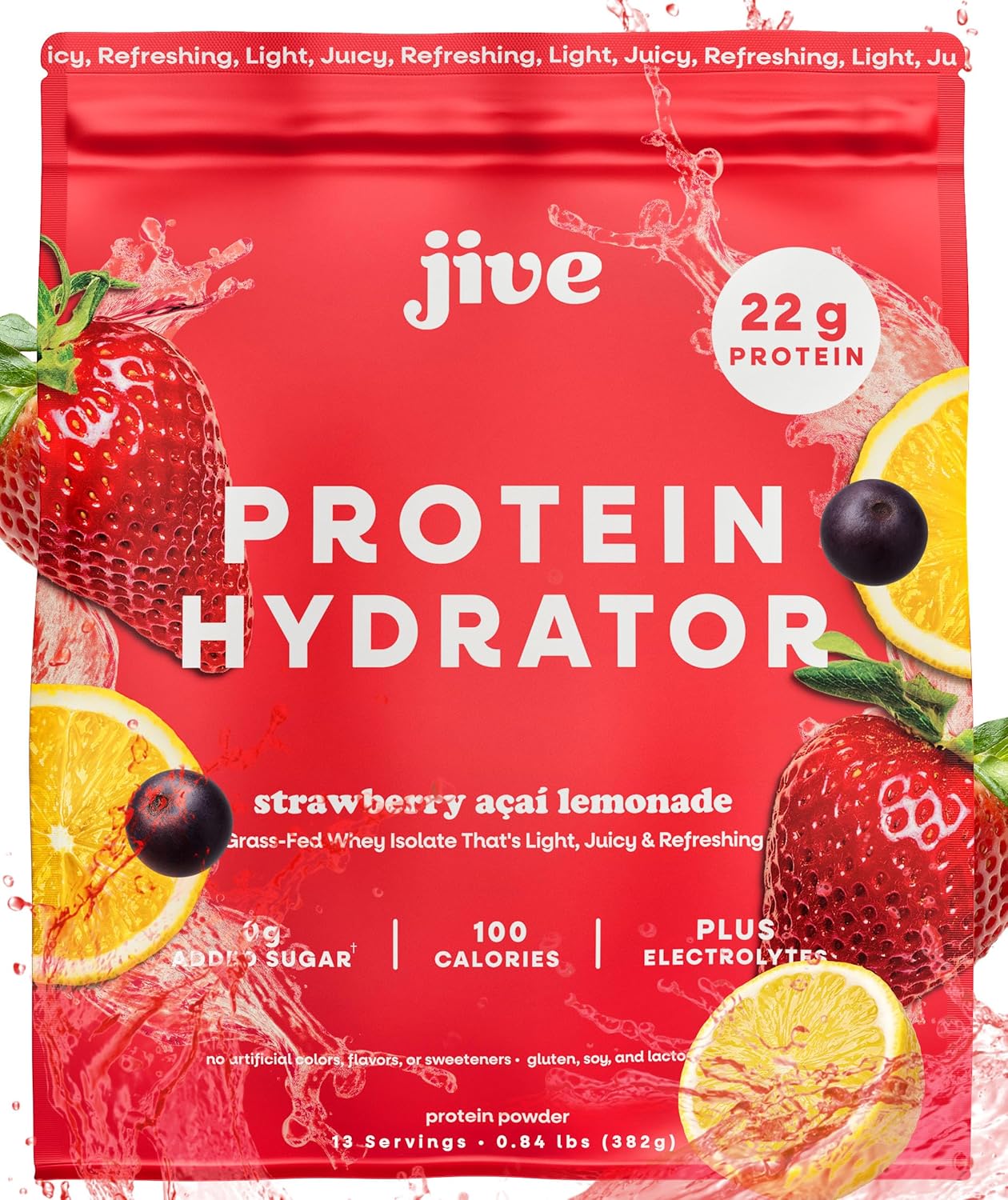 Jive Clear Protein Powder - Strawberry Acai Lemonade Flavor