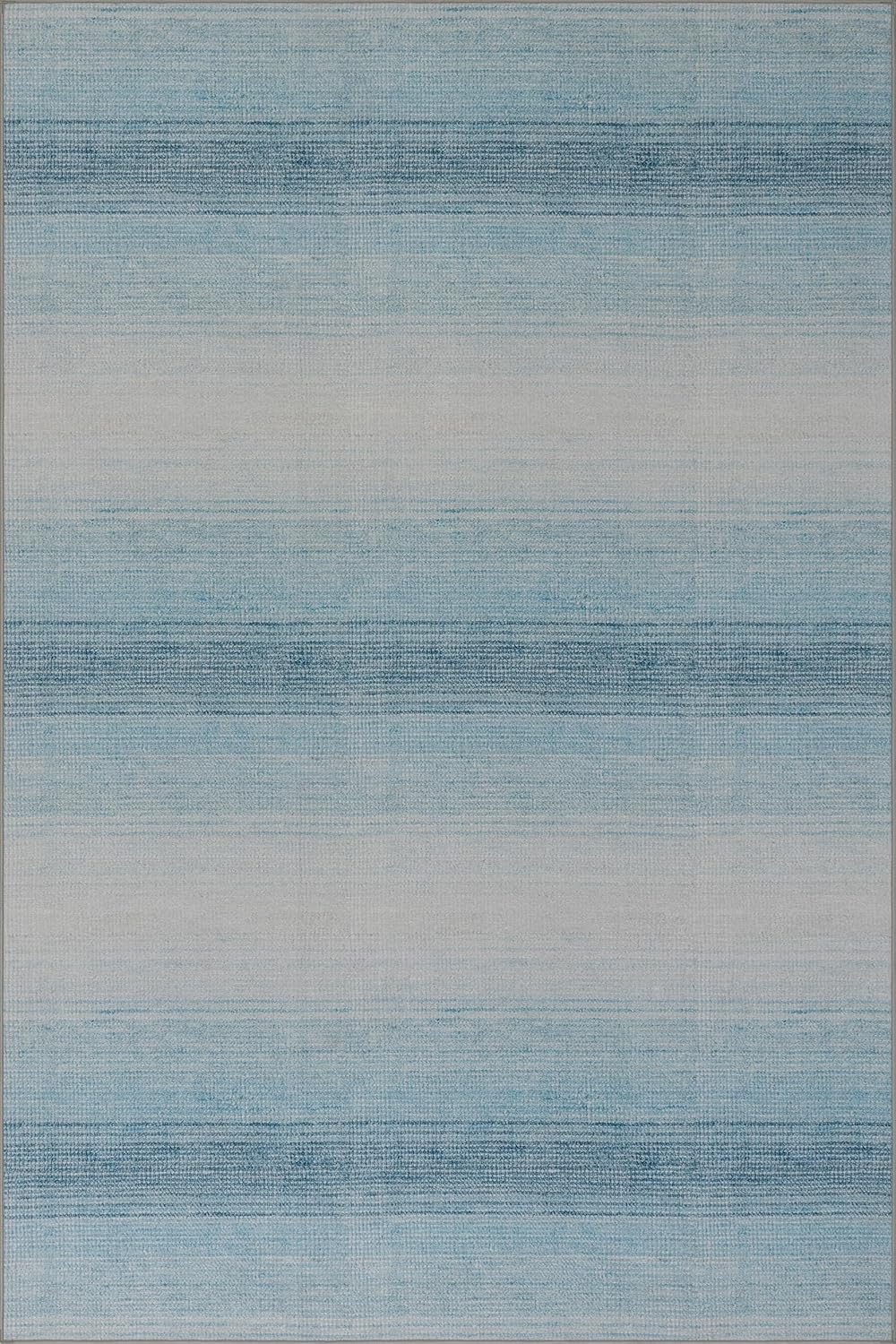 Dash & Albert Pandora Blue Machine Washable Rug for Modern Spaces