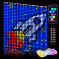 High Pixel Smart Curtain Lights - App Controlled Color Changing 10x10
