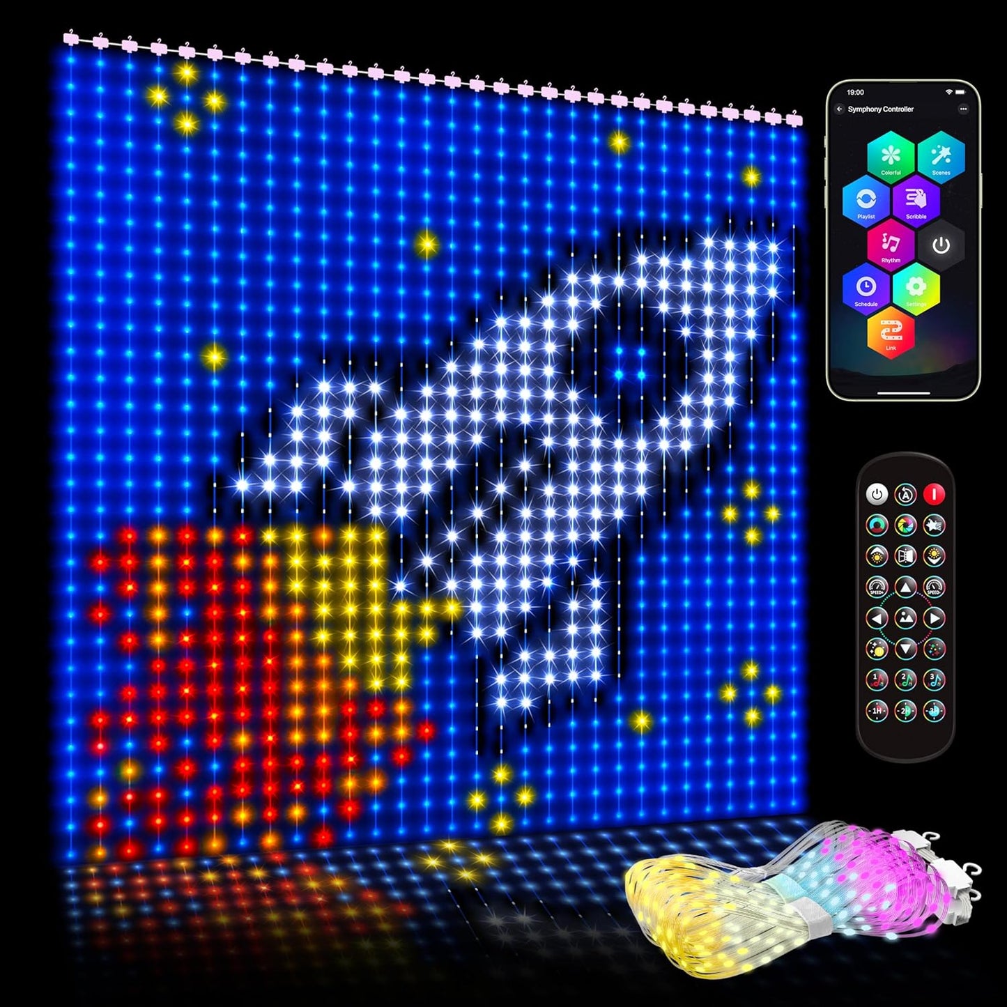 High Pixel Smart Curtain Lights for Stunning Indoor Outdoor Decor