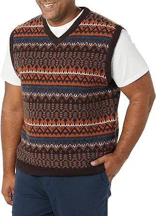 Men's Lambs Wool Sweater Vest for Comfort and Versatility