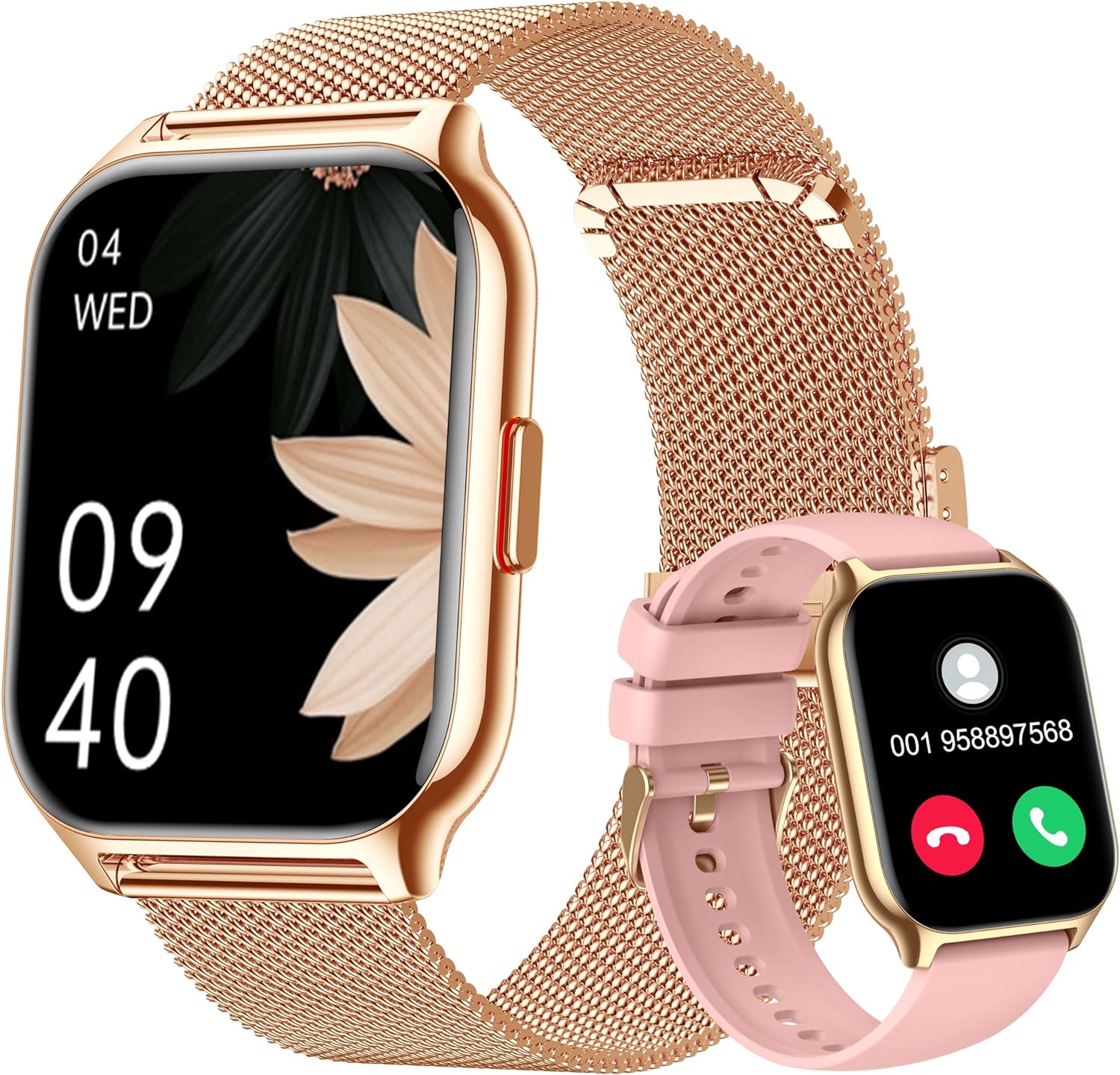 ZOSKVEE Smart Watch: Dial/Answer Calls, Fitness Tracker, Health Monitor