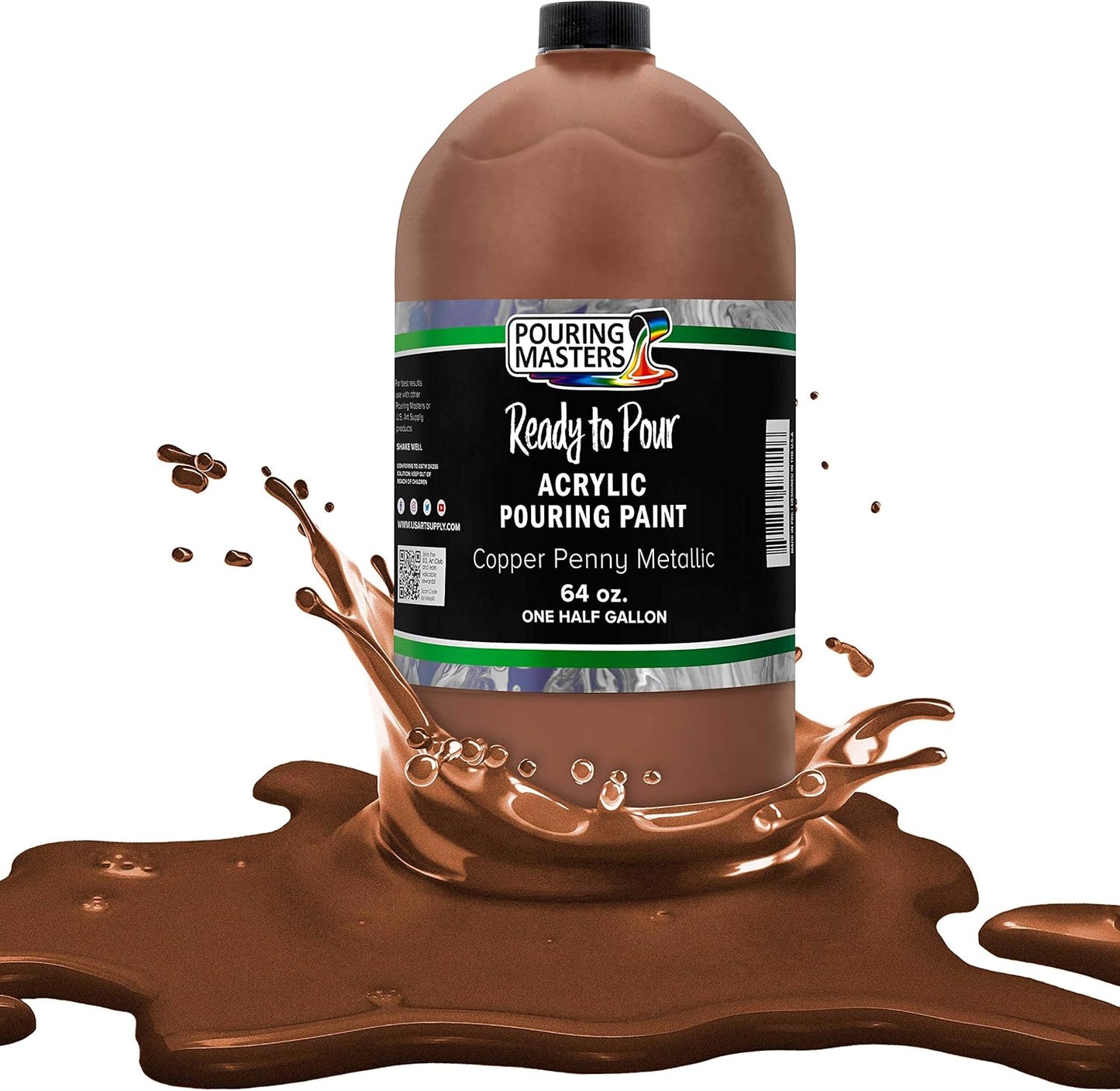 Pouring Masters Copper Penny Metallic Ready to Pour Acrylic Paint