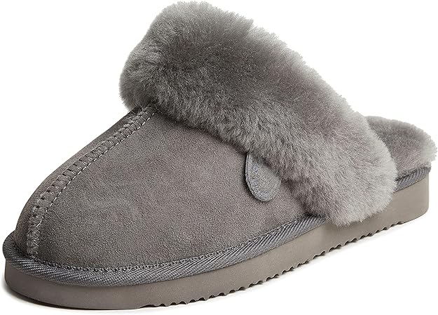 Dearfoams Women's Fireside Sydney Shearling Slippers for Comfort