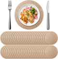 Burlap Round Placemats 100 Pack - Rustic 15.75 in Table Mats