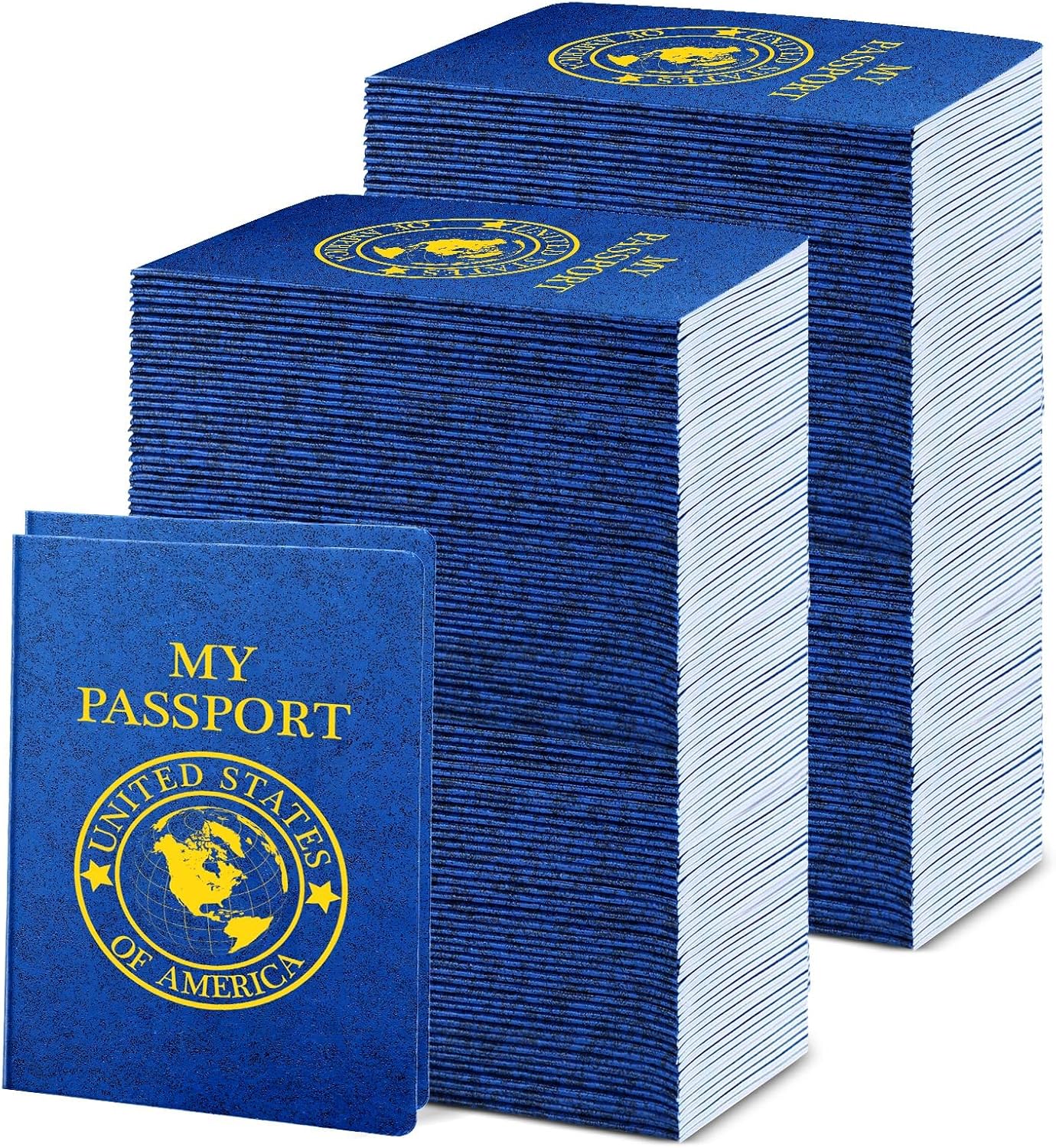 Woanger 200 Pcs Blank Passport Book for Kids Travel Fun