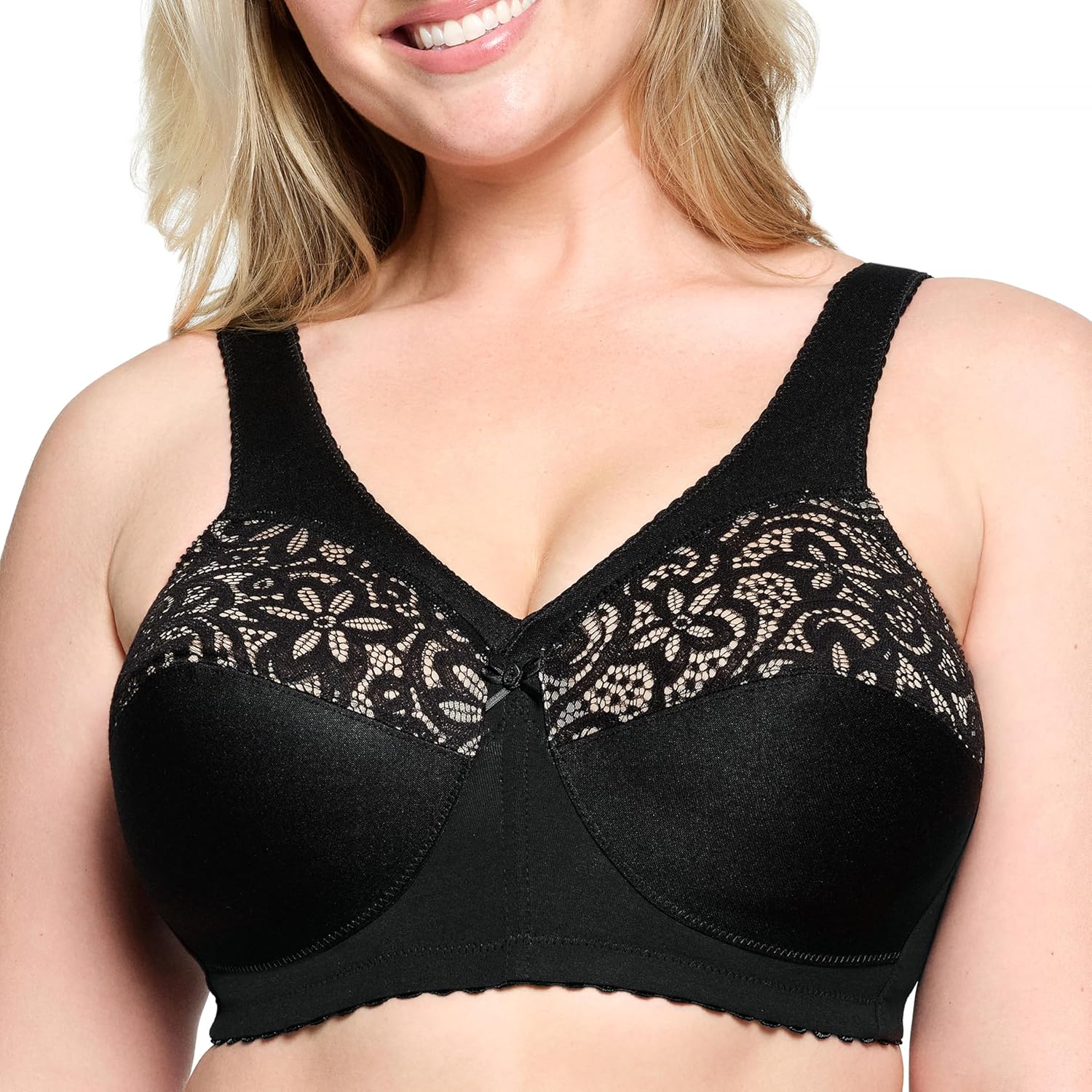 Glamorise Womens MagicLift Cotton Support Bra Wirefree #1001 Review