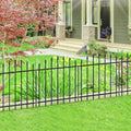 Metal Garden Fence Panels 26 in H x 12 ft L for Yard Patio