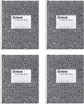 Oxford Spiral Composition Notebooks 4 Pack - College Ruled, Lay-Flat