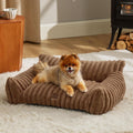 Bedsure Cute Cat Couch for Pets - Supportive Fluffy Small Dog Sofa