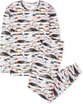Children's Holiday Cotton Pajama Sets - Soft Glow-In-The-Dark Print