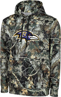 NFL Men's Sideline Hunter Camo Performance Pullover Hoodie - FOCO