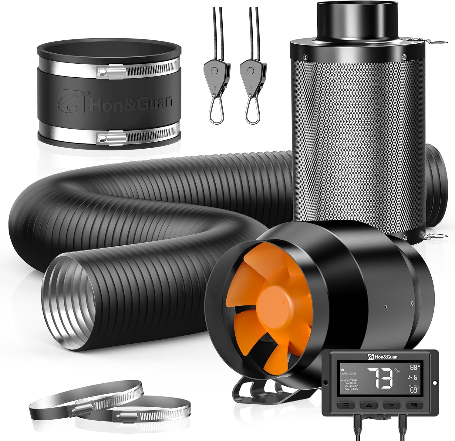 Boost Grow Tent Air Quality with Hon&Guan 212 CFM Filtration Kit