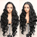 SOKU Black 13x6 Lace Frontal Wig 32in Body Wave - Lightweight Wear