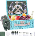 YPshuye Picnic Basket Set for 4 - Complete Insulated Outdoor Kit