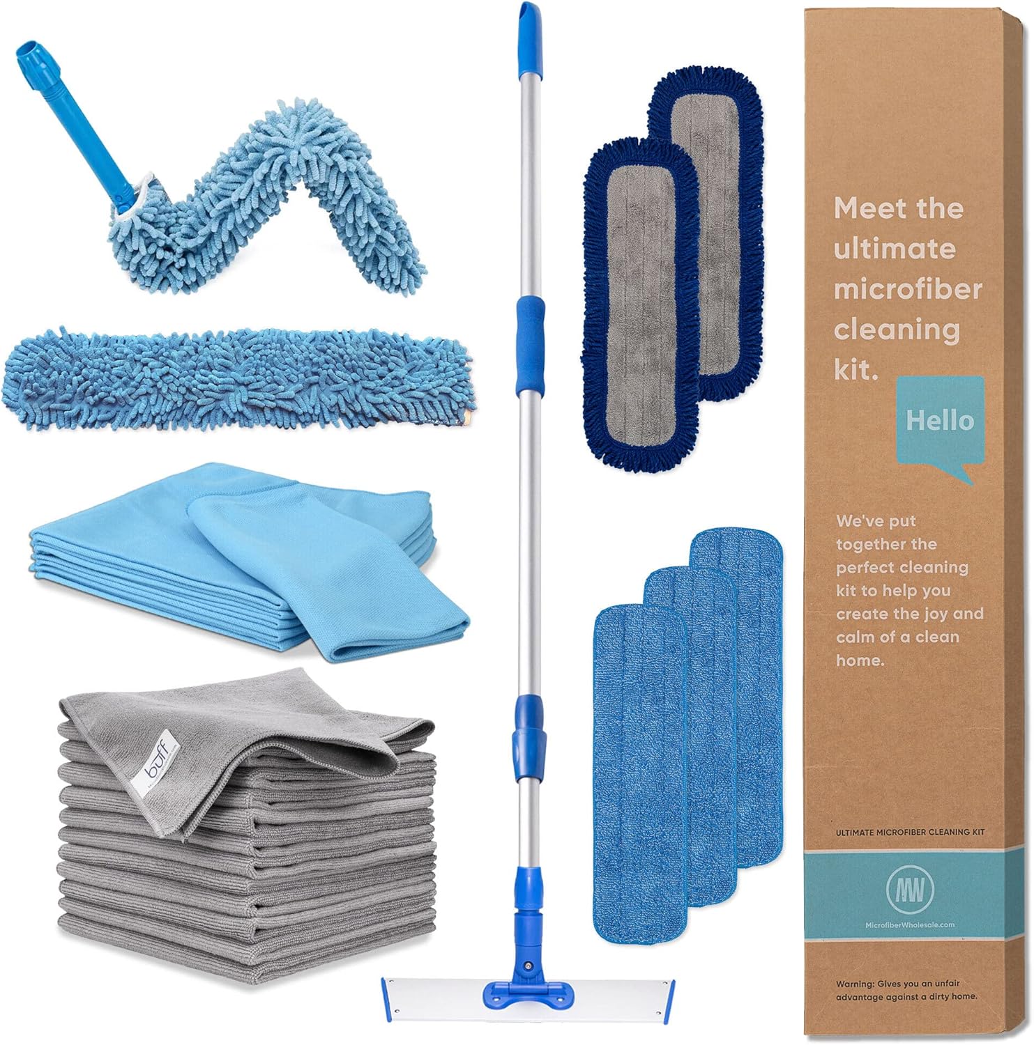 Ultimate Microfiber Cleaning Kit for Effortless Home Cleaning