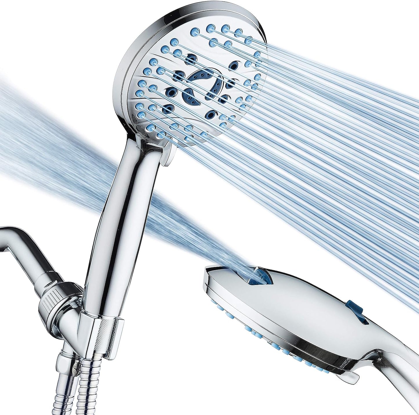 Hotel Spa AquaCare High Pressure Shower Head - 8 Modes, Anti-Clog Nozzles