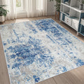 5x8 Area Rug Washable Abstract Rug for Living Room - Soft, Non Slip