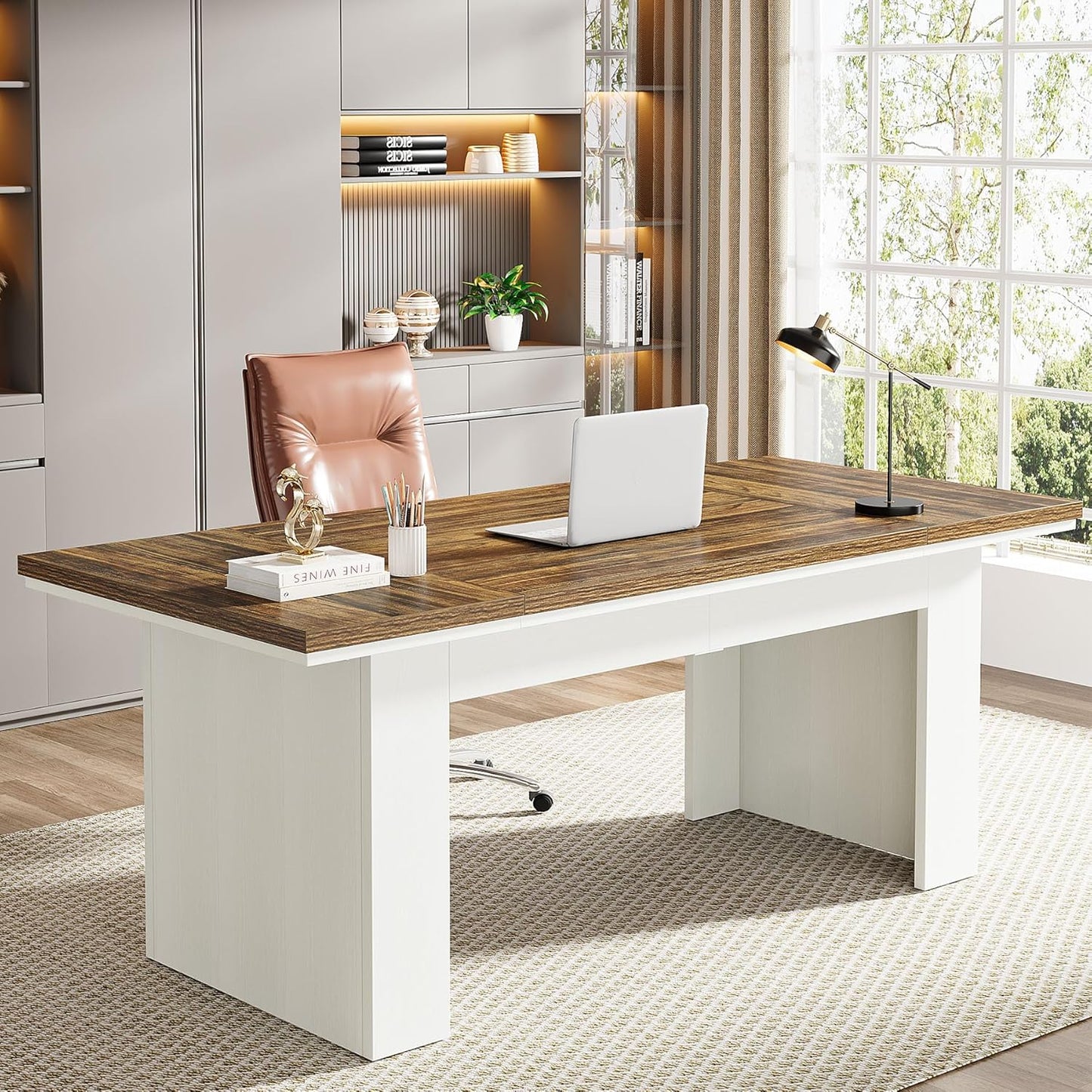 Tribesigns 63 Executive Office Desk - Easy Assembly