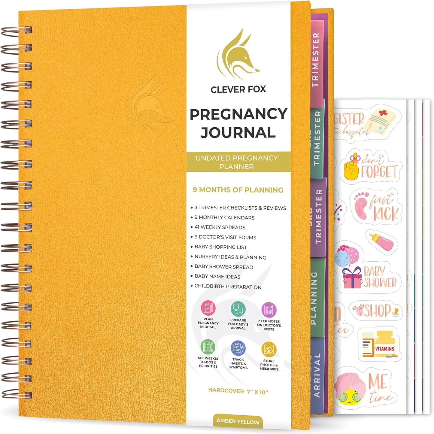 Clever Fox Pregnancy Journal & Memory Book for Expecting Moms