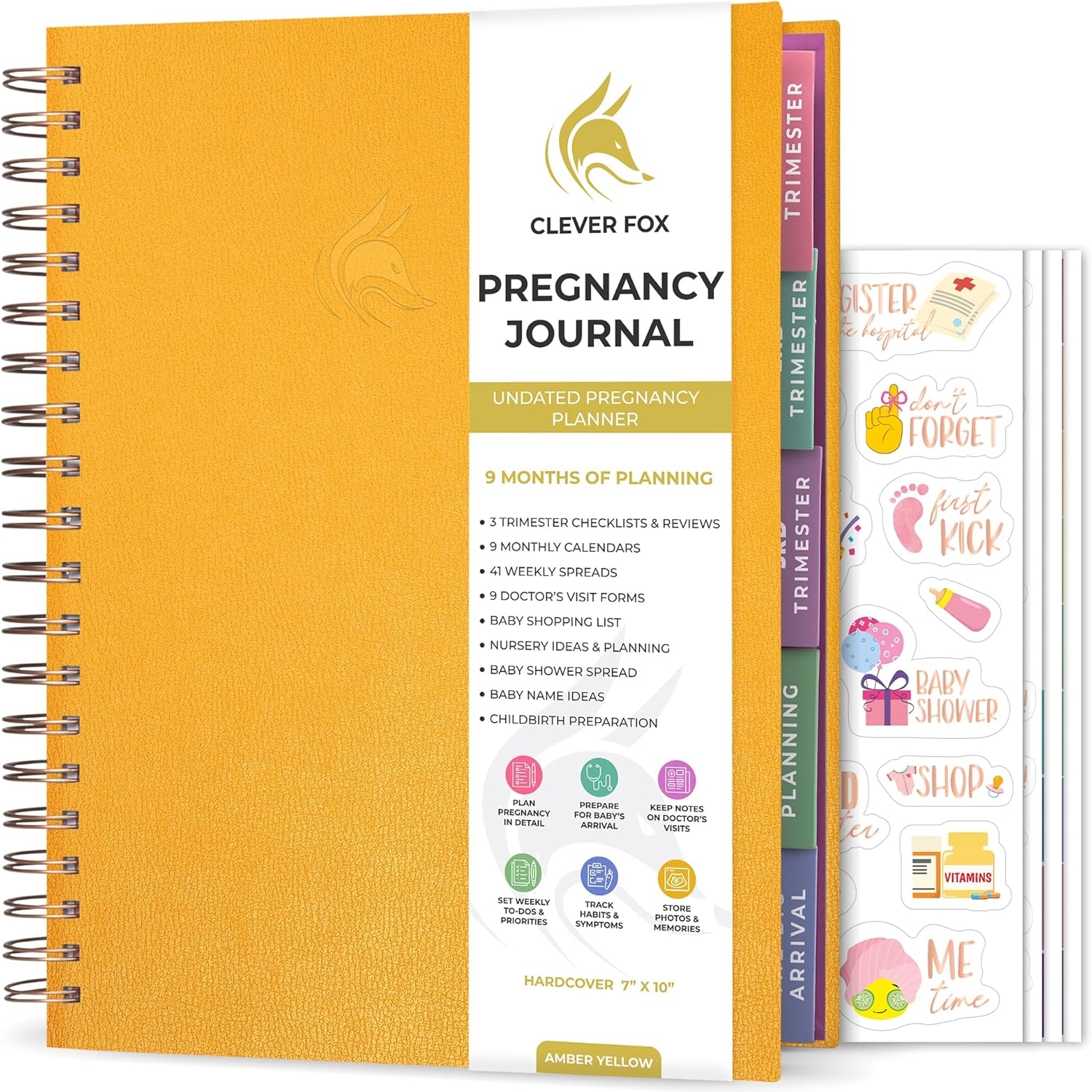 Clever Fox Pregnancy Journal & Memory Book for Expecting Moms